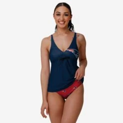 FOCO New England Patriots Womens Summertime Solid Tankini 11 FOCO New England Patriots Womens Summertime Solid Tankini -FOCO Shop SWMSTNFTNKSSLNP g5