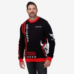 FOCO Chicago Bulls Thematic Knit Sweater