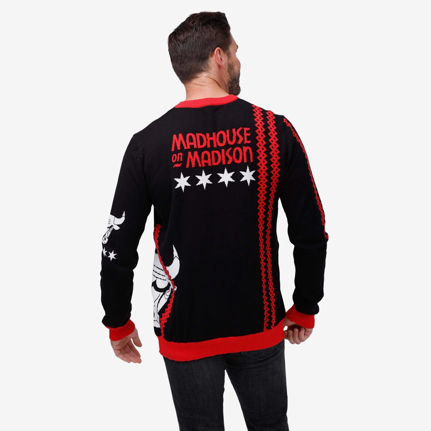 FOCO Chicago Bulls Thematic Knit Sweater 4 FOCO Chicago Bulls Thematic Knit Sweater - Image 2