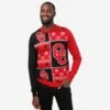 FOCO Oklahoma Sooners Busy Block Snowfall Sweater -FOCO Shop SWTNCBBSFOK p