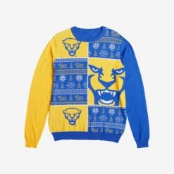 FOCO Pittsburgh Panthers Busy Block Snowfall Sweater -FOCO Shop SWTNCBBSFPT g3