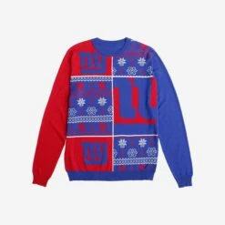 FOCO New York Giants Busy Block Snowfall Sweater 7 FOCO New York Giants Busy Block Snowfall Sweater -FOCO Shop SWTNFBBSFNG g3