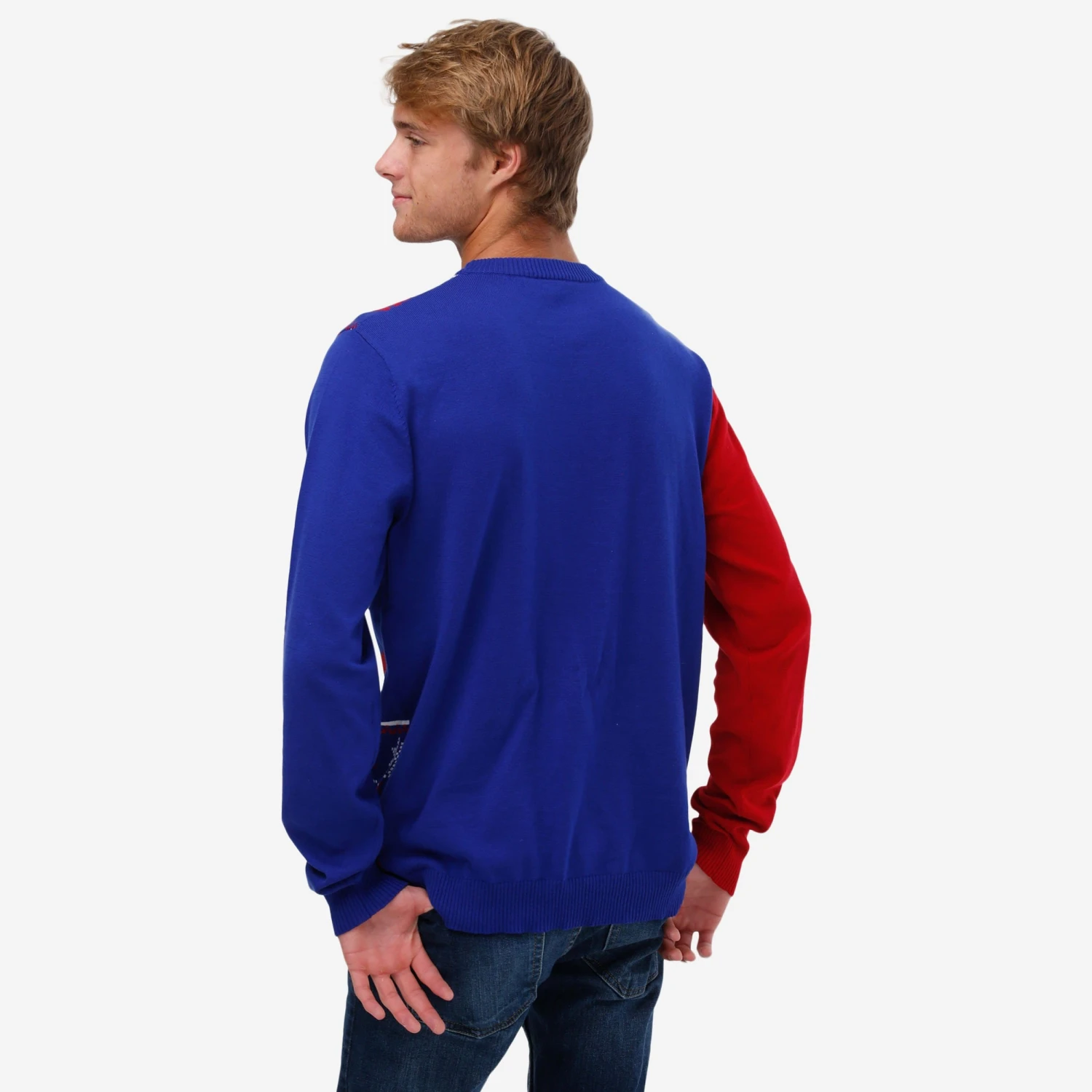 FOCO New York Giants Busy Block Snowfall Sweater 4 FOCO New York Giants Busy Block Snowfall Sweater - Image 2