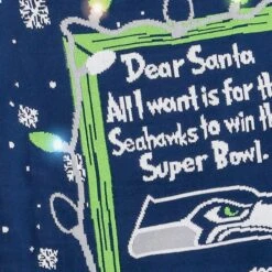 FOCO Seattle Seahawks Dear Santa Light Up Sweater 9 FOCO Seattle Seahawks Dear Santa Light Up Sweater -FOCO Shop SWTNFDSLUSS g4