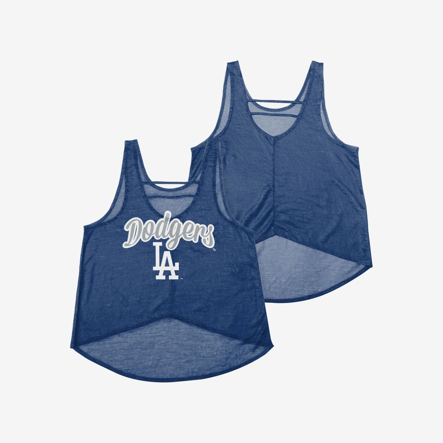 FOCO Los Angeles Dodgers Womens Burn Out Sleeveless Top 5 FOCO Los Angeles Dodgers Womens Burn Out Sleeveless Top - Image 3