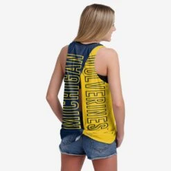 FOCO Michigan Wolverines Womens Tie-Breaker Sleeveless Top