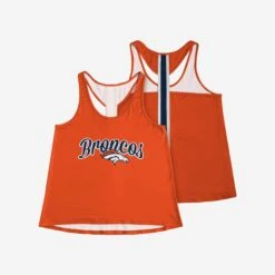 FOCO Denver Broncos Womens Wordmark Team Stripe Sleeveless Top -FOCO Shop TNKWMNFSTPWMDB g3