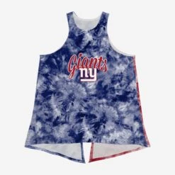 FOCO New York Giants Womens Script Wordmark Tie-Dye Tie-Breaker Sleeveless Top -FOCO Shop TNKWMNFSWTDTBNG g3