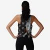 FOCO Las Vegas Raiders Womens Wordmark Mini Print Tie-Breaker Sleeveless Top -FOCO Shop TNKWMNFWMPTBOR p
