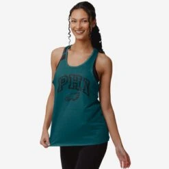 FOCO Philadelphia Eagles Womens Team Twist Sleeveless Top