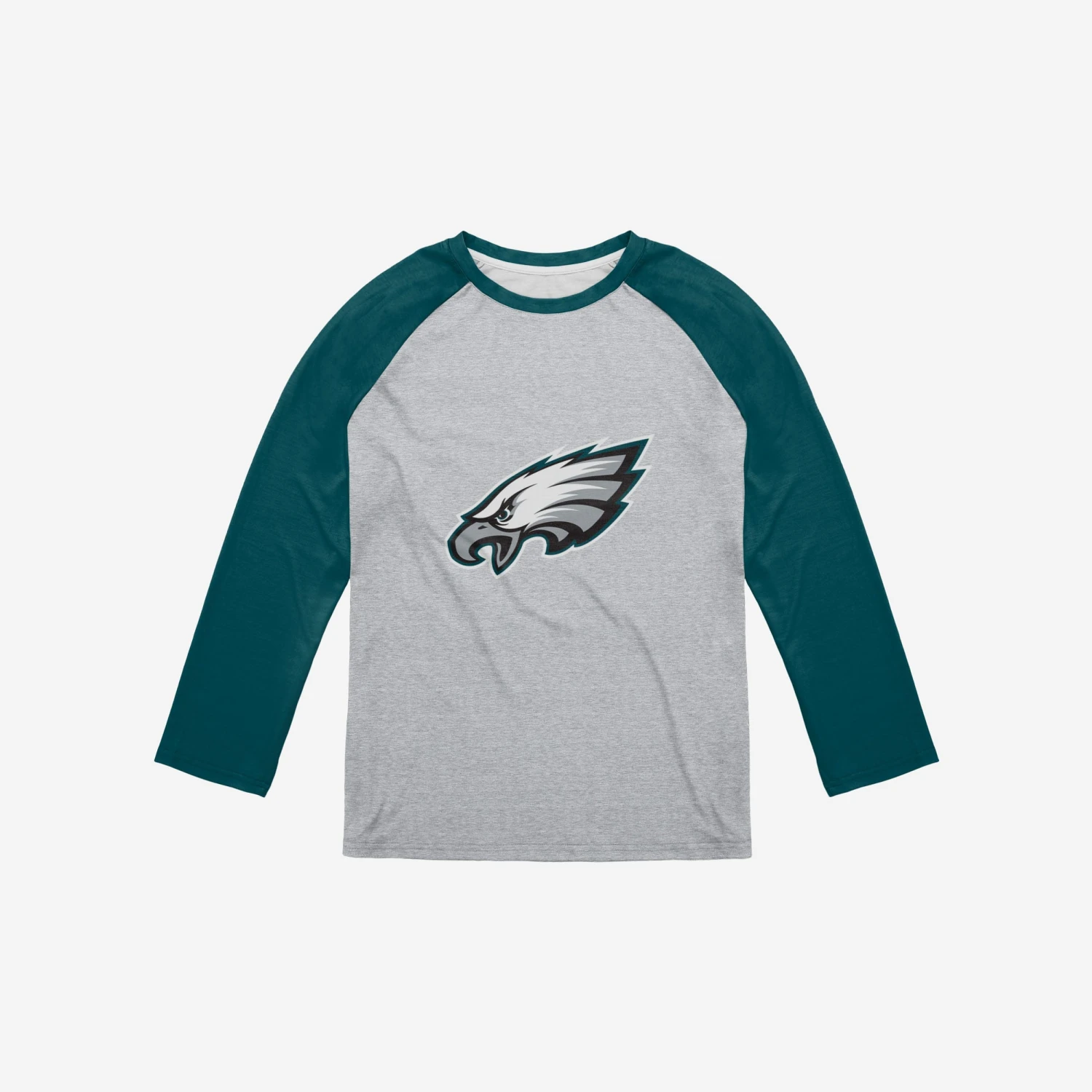 FOCO Philadelphia Eagles Gray Big Logo Raglan T-Shirt 5 FOCO Philadelphia Eagles Gray Big Logo Raglan T-Shirt - Image 3