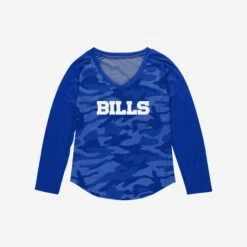 FOCO Buffalo Bills Womens Wordmark Tonal Camo Raglan T-Shirt -FOCO Shop TSBBWMNFWTCMBB g3