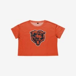 FOCO Chicago Bears Womens Alternate Team Color Crop Top -FOCO Shop TSCTNFALSBLCB g3
