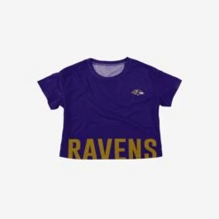 FOCO Baltimore Ravens Womens Bottom Line Crop Top -FOCO Shop TSCTNFBTMLBRV g3 04aa125c 098f 4104 a4ef 7d70bb49b2c9