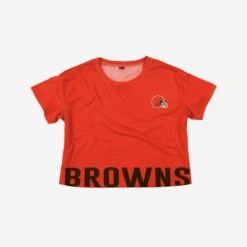 FOCO Cleveland Browns Womens Bottom Line Crop Top -FOCO Shop TSCTNFBTMLCL g3