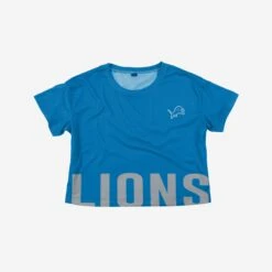 FOCO Detroit Lions Womens Bottom Line Crop Top -FOCO Shop TSCTNFBTMLDL g3