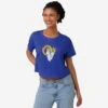 FOCO Los Angeles Rams Womens Solid Big Logo Crop Top 2 FOCO Los Angeles Rams Womens Solid Big Logo Crop Top -FOCO Shop TSCTNFSBLSR p