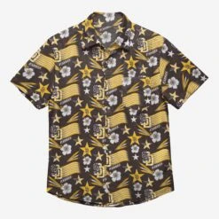 FOCO San Diego Padres Americana Button Up Shirt 7 FOCO San Diego Padres Americana Button Up Shirt -FOCO Shop TSMB21AMRBTUSP g3