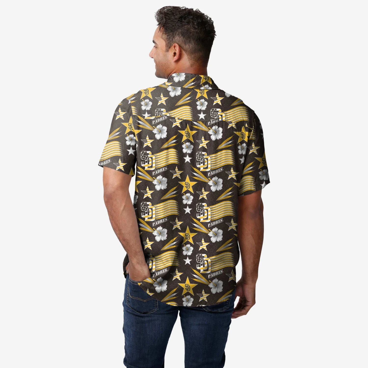 FOCO San Diego Padres Americana Button Up Shirt 4 FOCO San Diego Padres Americana Button Up Shirt - Image 2