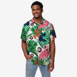 FOCO Houston Astros Flamingo Button Up Shirt