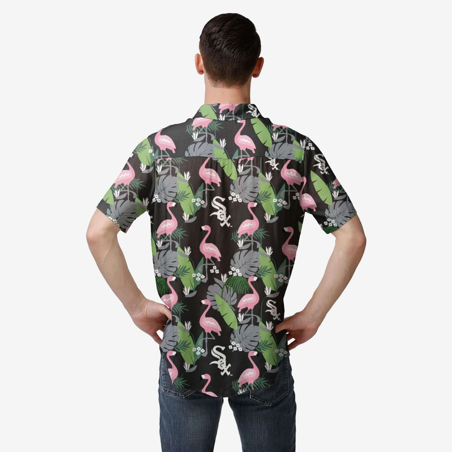 FOCO Chicago White Sox Floral Button Up Shirt 4 FOCO Chicago White Sox Floral Button Up Shirt - Image 2