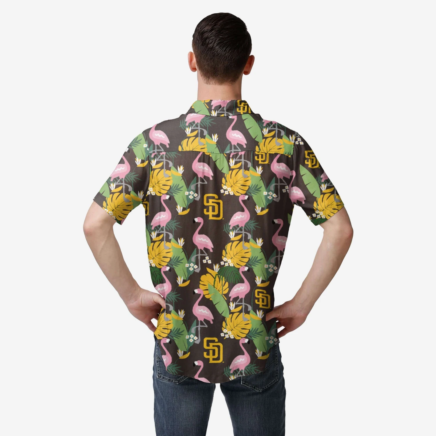 FOCO San Diego Padres Floral Button Up Shirt 4 FOCO San Diego Padres Floral Button Up Shirt - Image 2