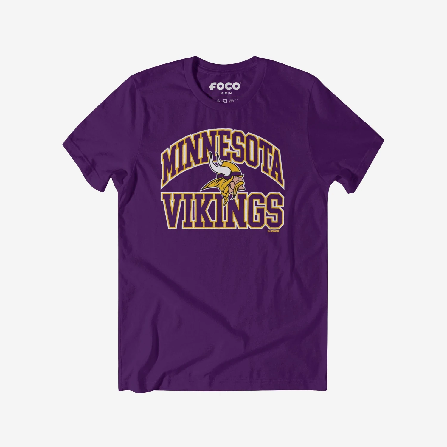 FOCO Minnesota Vikings Arched Wordmark T-Shirt 3 FOCO Minnesota Vikings Arched Wordmark T-Shirt