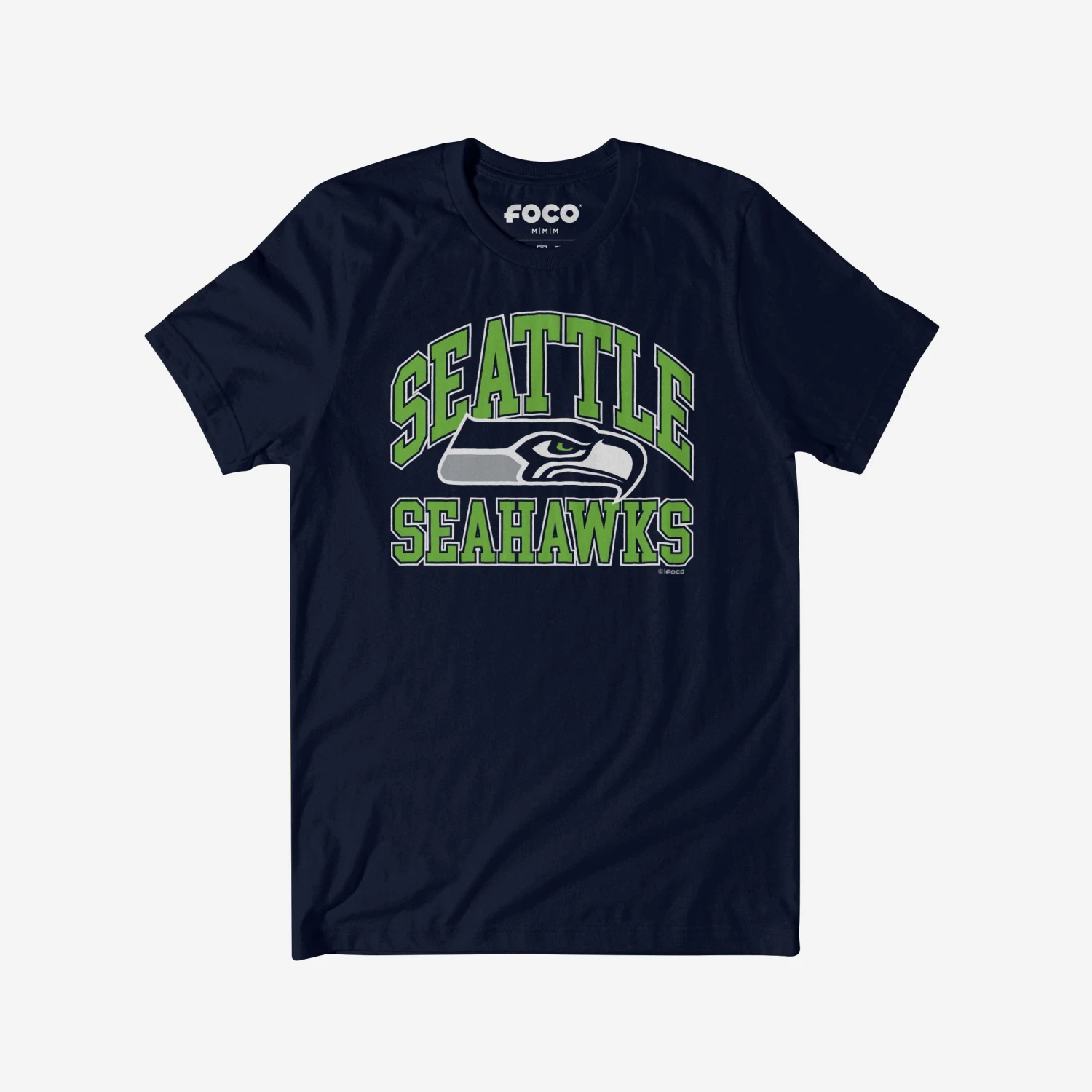 FOCO Seattle Seahawks Arched Wordmark T-Shirt 3 FOCO Seattle Seahawks Arched Wordmark T-Shirt