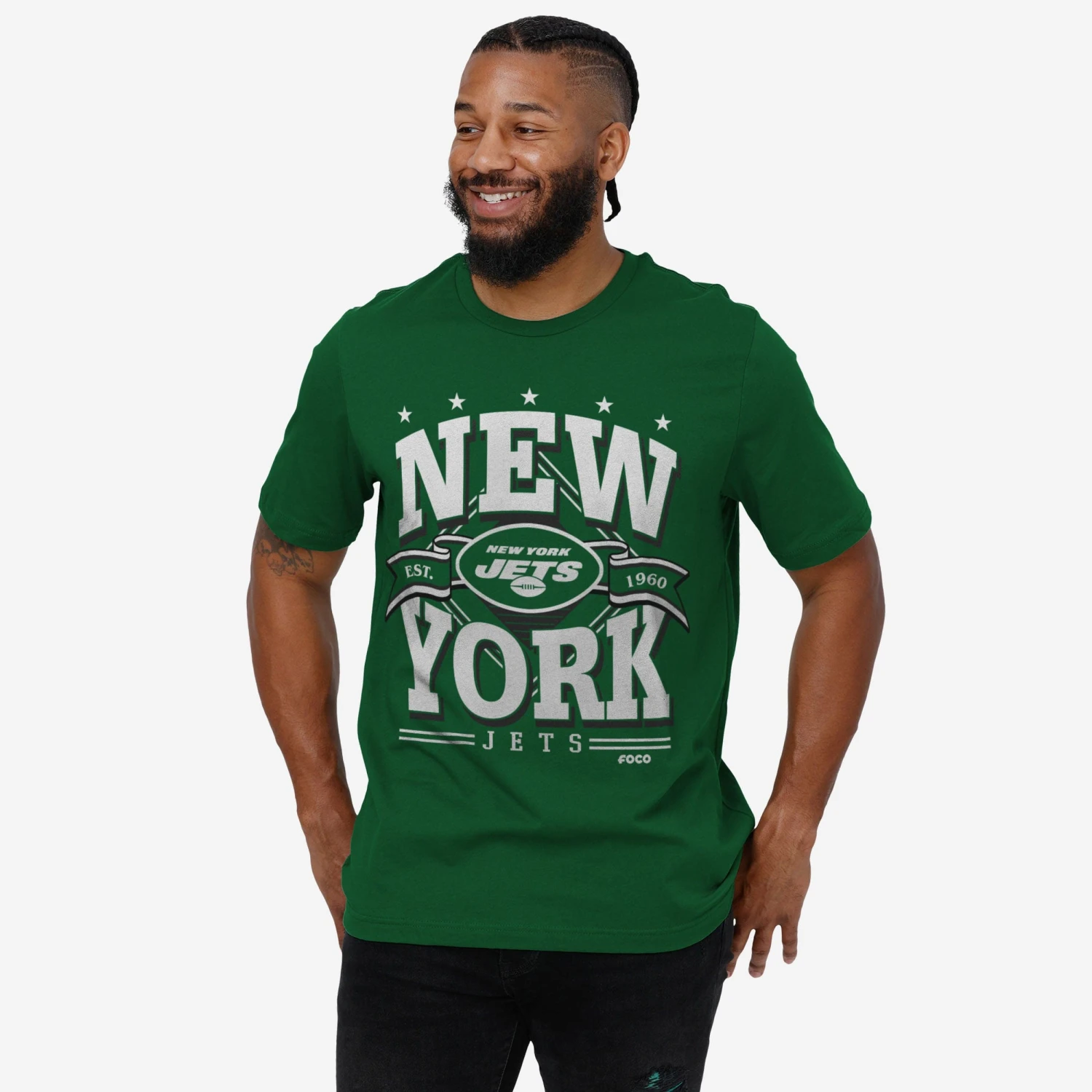 FOCO New York Jets Established Banner T-Shirt 4 FOCO New York Jets Established Banner T-Shirt - Image 2