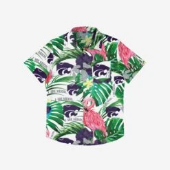 FOCO Kansas State Wildcats Flamingo Button Up Shirt 7 FOCO Kansas State Wildcats Flamingo Button Up Shirt -FOCO Shop TSNC23FLRBTUFMKS g3
