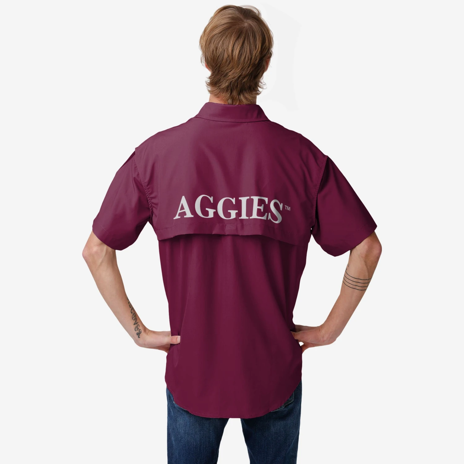 FOCO Texas A&M Aggies Gone Fishing Shirt 4 FOCO Texas A&M Aggies Gone Fishing Shirt - Image 2
