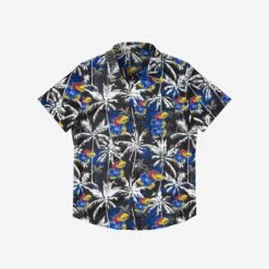 FOCO Kansas Jayhawks Black Floral Button Up Shirt -FOCO Shop TSNCFLRLBTUBKKA g3