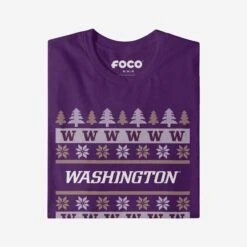 FOCO Washington Huskies Holiday Sweater T-Shirt 9 FOCO Washington Huskies Holiday Sweater T-Shirt -FOCO Shop TSNCHLDSW12WA g4