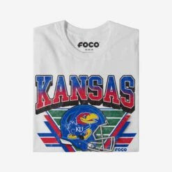FOCO Kansas Jayhawks Triangle Vintage T-Shirt -FOCO Shop TSNCTRIVIN31KA g4