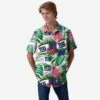 FOCO New York Giants Flamingo Button Up Shirt -FOCO Shop TSNF23FLRBTUFMNG p