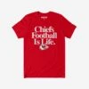 FOCO Kansas City Chiefs Football Is Life T-Shirt -FOCO Shop TSNFFBISLF1KC p