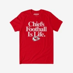 FOCO Kansas City Chiefs Football Is Life T-Shirt
