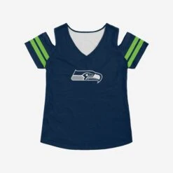 FOCO Seattle Seahawks Womens Cold Shoulder T-Shirt 9 FOCO Seattle Seahawks Womens Cold Shoulder T-Shirt -FOCO Shop TSWMNFHOLEYSS g4