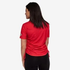 FOCO Kansas City Chiefs Womens Ruched Replay Short Sleeve Top -FOCO Shop TSWMNFSSRRKC g3