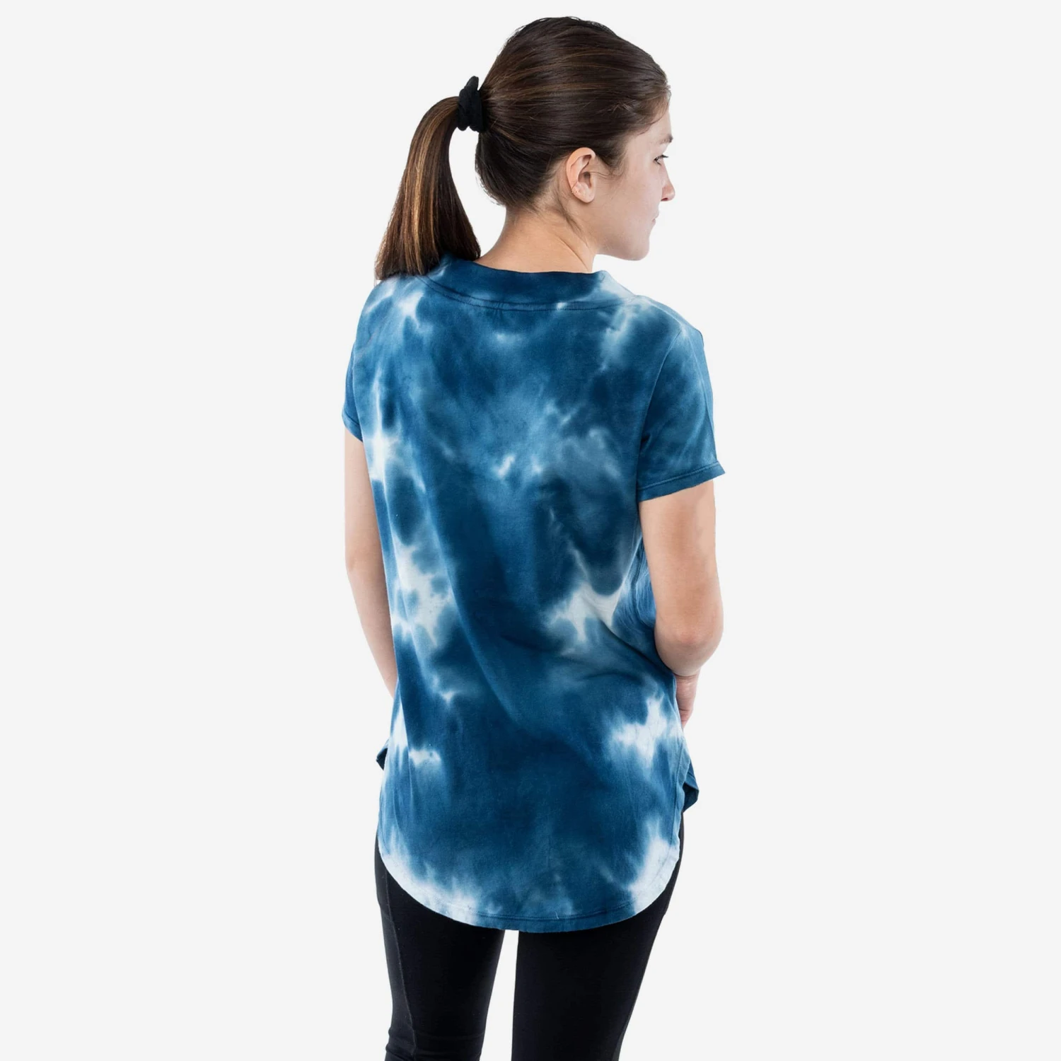 FOCO New England Patriots Womens Tie-Dye Rush Oversized T-Shirt 4 FOCO New England Patriots Womens Tie-Dye Rush Oversized T-Shirt - Image 2